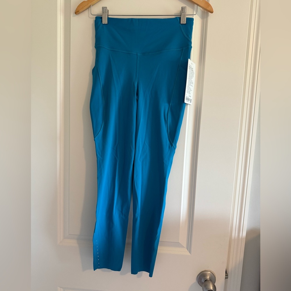 Lululemon Fast Free High-Rise Tight 25"5 Pocket Hawaiian Blue HWIB Size 6 New